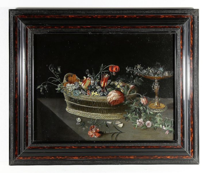 Attribuée à Clara Peeters, Nature morte aux fleurs, huile sur toile, XVIIe siècle. (2006.2.15)