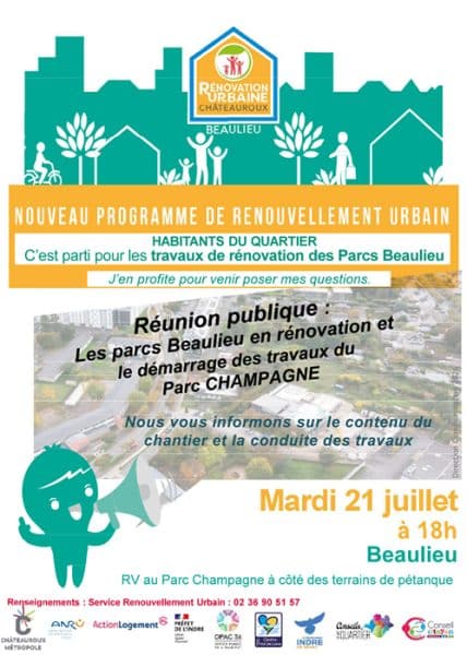 Réunion publique relative à la rénopvation des parcs de Beaulieu