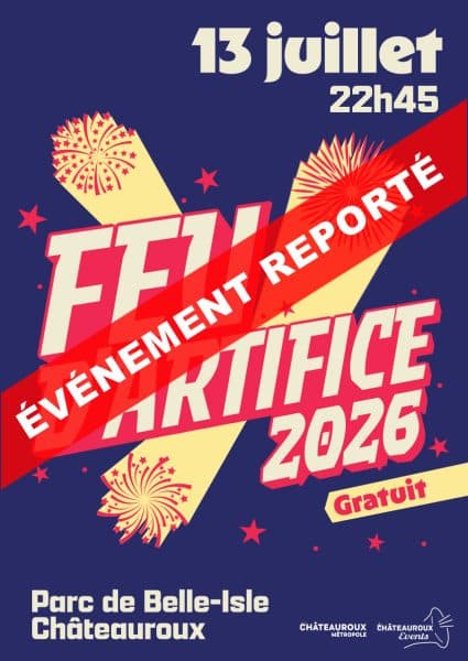 Feu d'artifice à Châteauroux