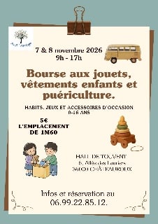 Bourse aux jouets, vêtements enfants et articles de puériculture