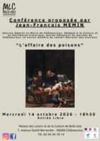 Conférencier : Jean-François Mémin « L’affaire des poisons »