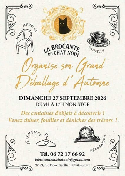 La Brocante du Chat Noir organise son Grand Déballage d'Automne