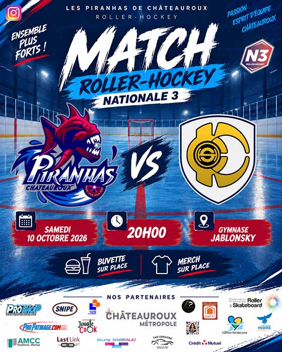 Roller-hockey nationale 3 / journée 3 Piranhas VS Élancourt